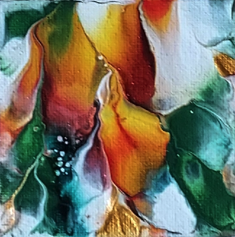 Orange & White Frost