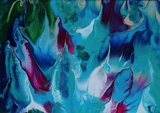 Abstract Sea Blue 01