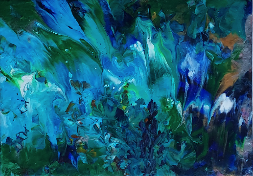 Abstract Sea Blue 03