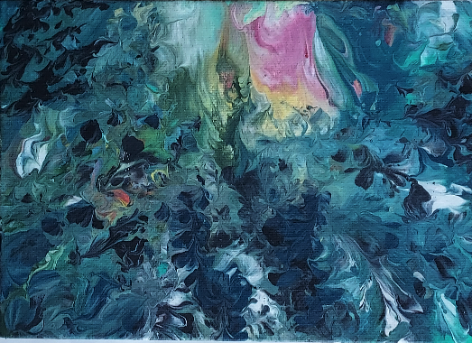 Abstract Sea Blue 04