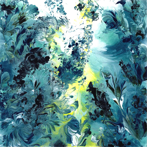 Sea & Moon in Water Fronds 02