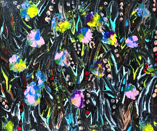 Late Pea Blossoms & Pearls