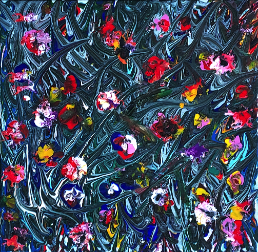 Overgrown Thorn Bush Blooms