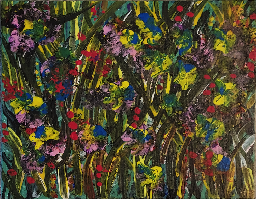 Late Thorn Bush Blooms