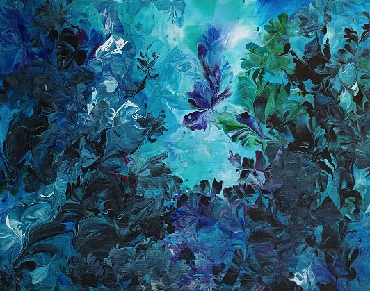Blue Morning Foliage 01