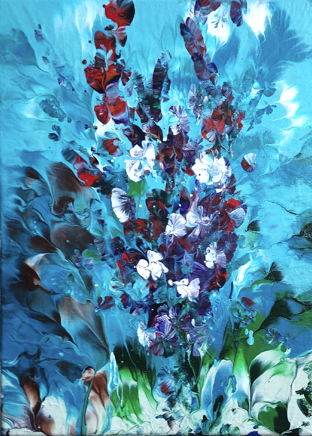 Morning Frost on Tall Flowers 02
