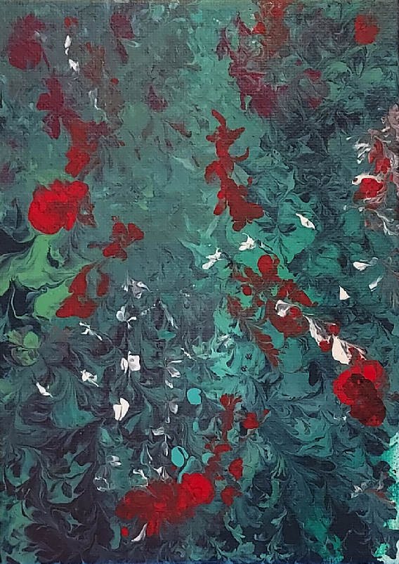 Roses in Blue Grey 01