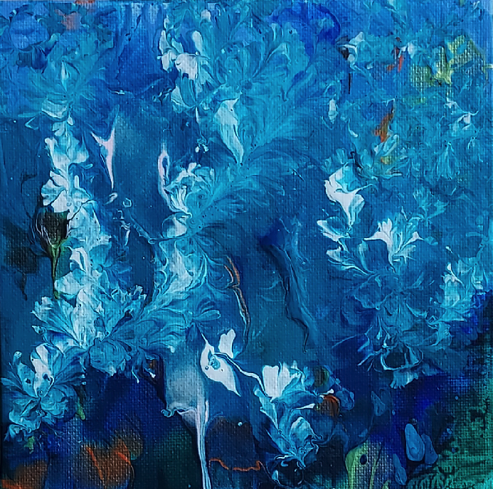 Blue Frost Florals 01B