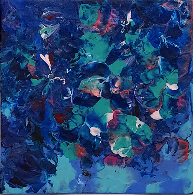 Blue Frost Florals 02B