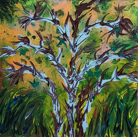 Burnt Rose Bush
