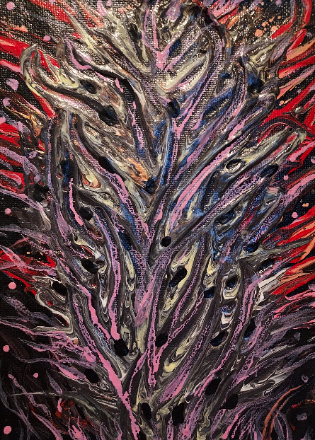 Peacock Tree at Sunset