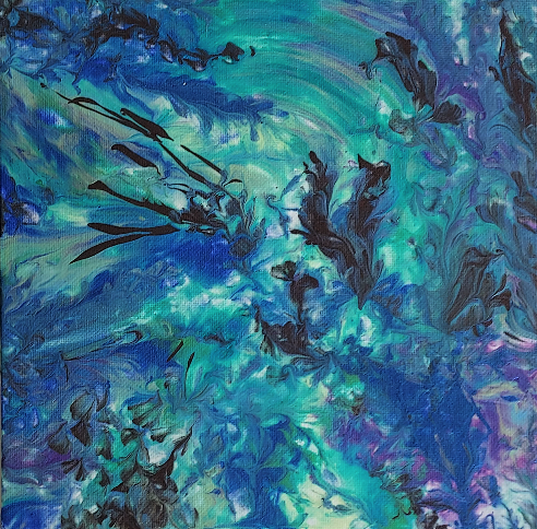 Sea Fronds Aqua 01
