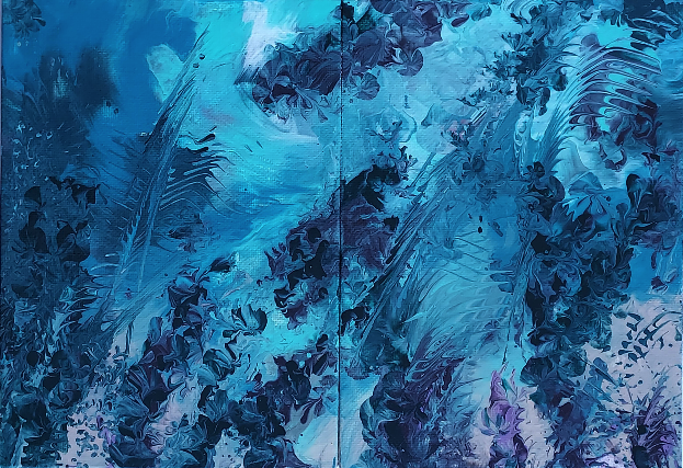 Sea Fern Fronds Panels 01