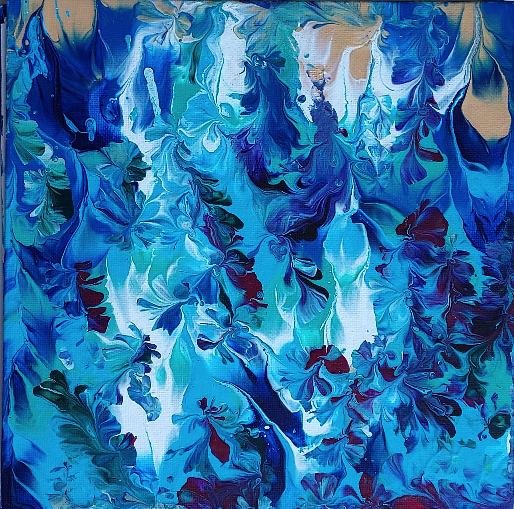 Abstract Aqua Blue 02