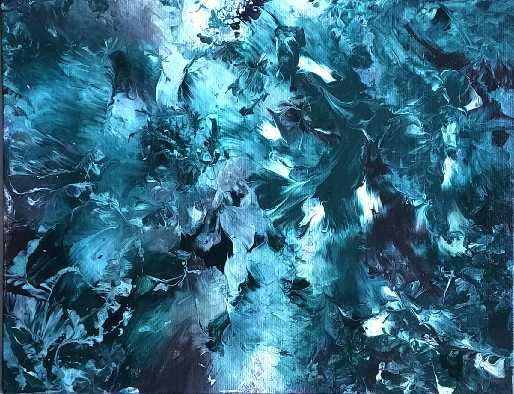 Aquarium Bottom Blue White